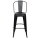 Paperflow Barhocker Urban 76cm Stahl, verzinkt schwarz matt 2 St./Pack.