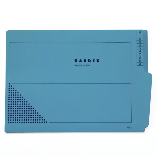Remfile KARDEX 11-400, 320 g-m², Verpackungseinheit 100 Stück blau