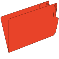 Remfile KARDEX 11-400, 320 g-m², Verpackungseinheit 100 Stück orange