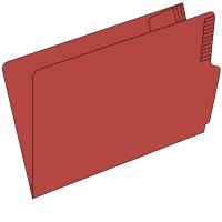 Remfile KARDEX 11-400, 320 g-m², Verpackungseinheit 100 Stück rot