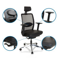 hjh OFFICE Bürodrehstuhl SENATOR PRO 48-59cm...