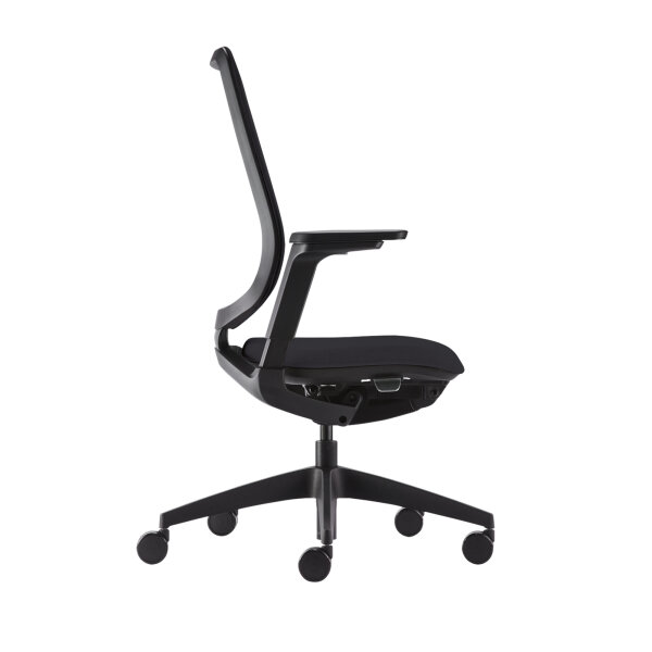 Sedus Bürodrehstuhl se:flex 40-52cm Synchronmechanik Rolle weich gebremst (für Hartboden) Kunststoff schwarz