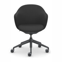 Sedus Bürodrehstuhl se:flair 40-51cm Kinetic-Swing-Mechanik Rolle weich gebremst (für Hartboden) Kunststoff schwarz