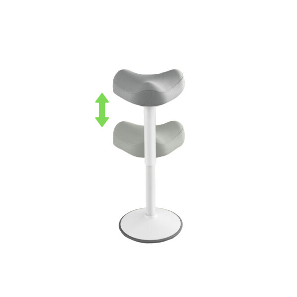 ALBA Sitz-Steh-Hocker 35,5cm Polyester grau