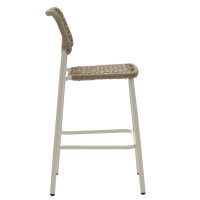 FEROS Barhocker Dante 75cm Polyethylen-Geflecht sand 4...