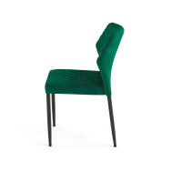 FEROS Stuhl Louis Innenbereich 49 x 80 x 56 cm (B x H x T) Velours grün 4 St./Pack.
