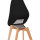 FEROS Stuhl Keeve Innenbereich, Außenbereich 47 x 83 x 53 cm (B x H x T) Polypropylen schwarz 4 St./Pack.
