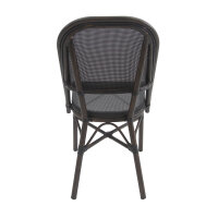 FEROS Stuhl Paris Innenbereich, Außenbereich 47 x 90 x 57 cm (B x H x T) Kunststoff wenge/schwarz 2 St./Pack.