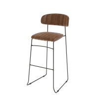 FEROS Barhocker Mundo 76,5cm Kunstleder cognac 2 St./Pack.