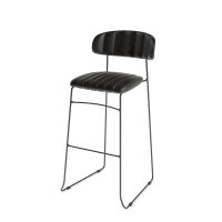 FEROS Barhocker Mundo 76,5cm Kunstleder schwarz 2 St./Pack.
