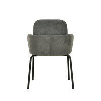 FEROS Stuhl Paddy Innenbereich 56 x 82 x 56 cm (B x H x T) 100 % Polyester dunkelgrau 2 St./Pack.