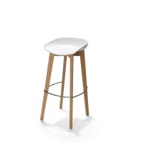 FEROS Barhocker Keeve 80cm Polypropylen weiß 4...