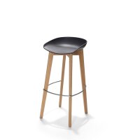 FEROS Barhocker Keeve 80cm Polypropylen schwarz 4 St./Pack.
