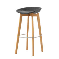 FEROS Barhocker Keeve 80cm 100 % Polyester dunkelgrau 4...