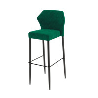 FEROS Barhocker Louis 81cm Velours grün 2 St./Pack.