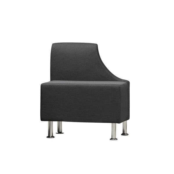 rocada Besprechungszone Be Soft Sessel links 760 x 660 x 660 mm (B x H x T) schwarz