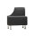 rocada Besprechungszone Be Soft Sessel rechts 760 x 660 x 660 mm (B x H x T) schwarz