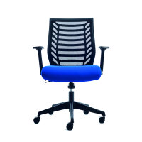 rocada Bürodrehstuhl 43-52cm Synchronmechanik Rolle ungebremst (für Teppichboden) Kunststoff