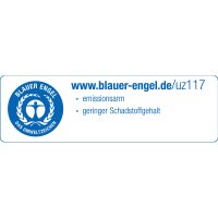 Bürodrehstuhl @Just evo mesh 40-52cm Synchronmechanik Rolle hart gebremst (für Teppichboden) Polyamid