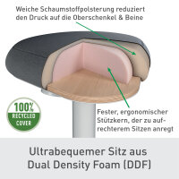 Leitz Sitzhocker Ergo Active Komfortsitz Farbe der...
