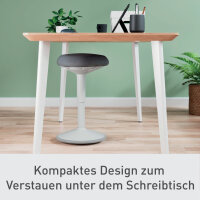 Leitz Sitzhocker Ergo Active Komfortsitz Farbe der Sitzfläche: dunkelgrau