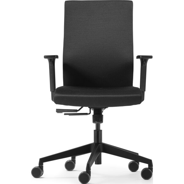 Trend Office Bürodrehstuhl to-strike work comfort 42-53cm Synchronmechanik Rolle weich gebremst (für Hartboden) Polyamid schwarz