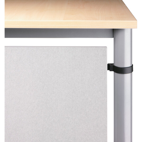 Hammerbacher Knieraumblende Schreibtisch HS12 1.020 x 400 x 19 mm (B x H x T) Holz, melaminbeschichtet silber