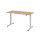 Hammerbacher Schreibtisch Maße: 1.600 x 630-1.270 x 800 mm (B x H x T) Holz eiche