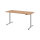 Hammerbacher Schreibtisch Maße: 1.800 x 630-1.270 x 800 mm (B x H x T) Holz nussbaum