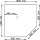 Hammerbacher Verkettungselement Quadrat 1.200 x 685-810 x 1.200 mm (B x H x T) 2,5mm nicht höhenverstellbar Spanplatte, melaminharzbeschichtet grau