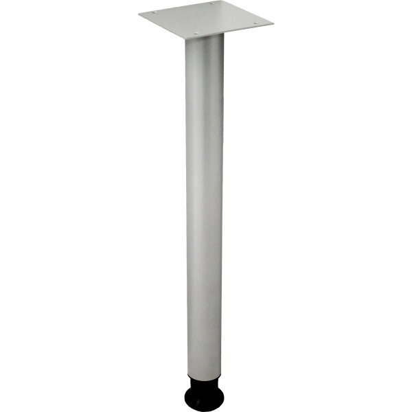 Hammerbacher Stützfuß 60 x 655-825 mm (Ø x H) Metall, pulverbeschichtet silber