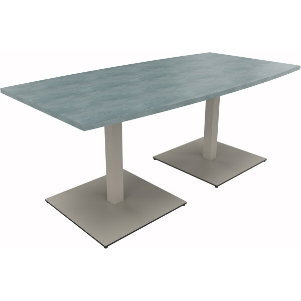 Konferenztisch communication 1.800 x 720 x 800/900 mm (B x H x T) Holz Farbe der Tischplatte: beton hell