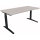 Schreibtisch all in one Maße: 1.600 x 650-850 x 800 mm (B x H x T) Holz lichtgrau