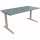 Schreibtisch all in one Maße: 1.600 x 650-850 x 800 mm (B x H x T) Holz beton hell
