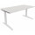 Schreibtisch all in one Maße: 1.600 x 650-850 x 800 mm (B x H x T) Holz diamantweiß