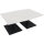 Konferenztisch communication 2.000 x 720 x 1.000/1.100 mm (B x H x T) Holz Farbe der Tischplatte: diamantweiß