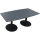 Konferenztisch communication 1.800 x 720 x 800/900 mm (B x H x T) Holz Farbe der Tischplatte: lavagrau