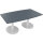 Konferenztisch communication 1.800 x 720 x 800/900 mm (B x H x T) Holz Farbe der Tischplatte: lavagrau