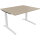 Schreibtisch all in one Maße: 1.200 x 650-850 x 1.000 mm (B x H x T) Holz eiche natur