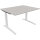 Schreibtisch all in one Maße: 1.200 x 650-850 x 1.000 mm (B x H x T) Holz lichtgrau