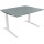 Schreibtisch all in one Maße: 1.200 x 650-850 x 1.000 mm (B x H x T) Holz beton hell