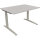 Schreibtisch all in one Maße: 1.200 x 650-850 x 900 mm (B x H x T) Holz lichtgrau