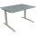 Schreibtisch all in one Maße: 1.200 x 650-850 x 900 mm (B x H x T) Holz beton hell