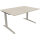 Schreibtisch all in one Maße: 1.400 x 650-850 x 1.000 mm (B x H x T) Holz akazie hell