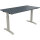 Schreibtisch all in one Maße: 1.400 x 650-850 x 700 mm (B x H x T) Holz lavagrau