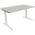 Schreibtisch all in one Maße: 1.400 x 650-850 x 800 mm (B x H x T) Holz lichtgrau