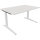 Schreibtisch all in one Maße: 1.400 x 650-850 x 900 mm (B x H x T) Holz diamant weiß