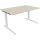 Schreibtisch all in one Maße: 1.400 x 650-850 x 900 mm (B x H x T) Holz akazie hell