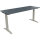 Schreibtisch all in one Maße: 1.600 x 650-850 x 600 mm (B x H x T) Holz lavagrau