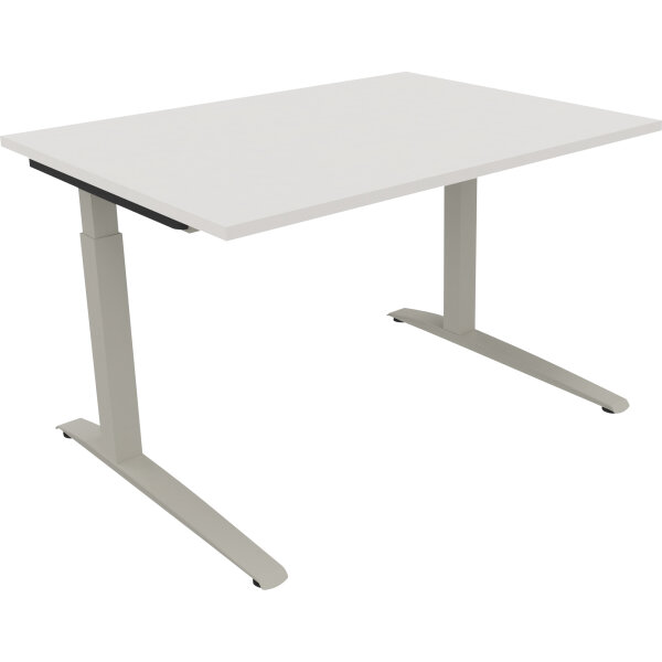 Schreibtisch all in one Maße: 1.600 x 650-850 x 700 mm (B x H x T) Holz diamant weiß